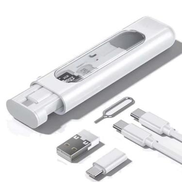 Imagem de Kit Multi Adaptadores Otg Cabo Usb C Para Lightning Branco - flex
