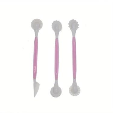 Imagem de Rolo de textura para decoração de argila de polímero, modelagem, cerâmica, cortador de argila de cerâmica, arte rolante, suprimentos de hobby