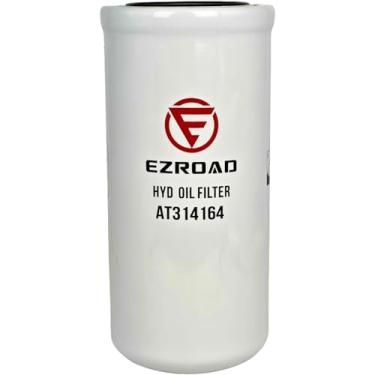 Imagem de EZROAD AT314164 Filtro de óleo hidráulico compatível com John Deere 240 250 280 317 320 325 328 332 CT332 CT322 317G 329D 329E 331P 331G 333P 333D 333E 333E 331P 3G 335 P 313 314G 315 316P 260 270