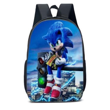 Imagem de Mochila Escolar Sonic Ouriço Infantil Escolha Modelo - EXO, SONIC 01