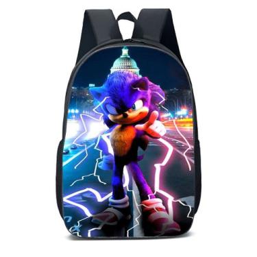 Imagem de Mochila Escolar Sonic Ouriço Infantil Escolha Modelo - EXO, SONIC 05