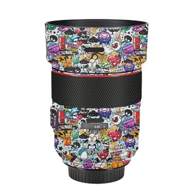Imagem de EF 85 1,4 L Película de Vinil Película de Vinil Adesivo Protetor para Câmera Canon EF 85 mm F1.4 L Acessórios de Revestimento Protetor (Graffiti Branco)