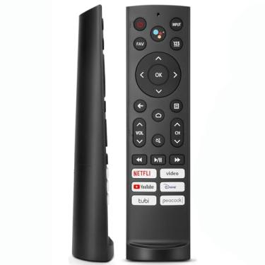 Imagem de Substituição para controle remoto Hisense Google TV, controle remoto universal compatível com Smart TVs Hisense Google UHD ULED QLED 4K