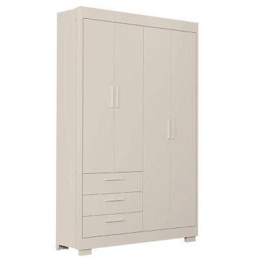 Imagem de Guarda Roupa Infantil Zaki 4 Portas Areia Acetinado - Reller