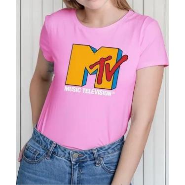 Imagem de Camiseta Camisa Algodão Feminina Masculina Adulto Televisão MTV Anos 8