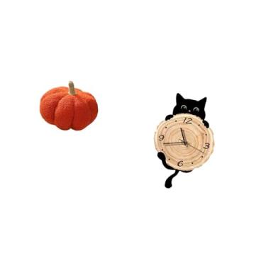 Imagem de Fenteer Almofada de Pelúcia de Abóbora de Halloween para Sofá E Relógio de Parede, Ornamento para Quarto, Escritório, Quarto Infantil, Decoração para Casa, Pr