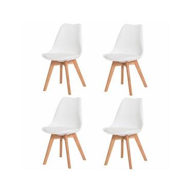 Imagem de Kit 4 Cadeiras Saarinen Leda Branca Branco