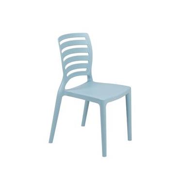 Imagem de Cadeira Infantil Tramontina Sofia Empilhável em Polipropileno Azul Pastel