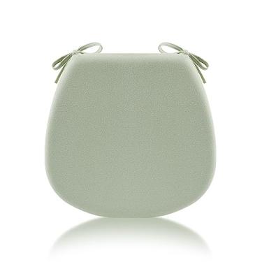 Imagem de Conjunto de 2 4 e 6 almofadas de cadeira de cozinha, almofadas para cadeiras de jantar antiderrapantes, almofadas de assento para cadeiras de sala de jantar com gravatas, capa removível e lavável