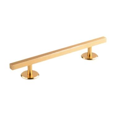 Imagem de YIJU Rampa quadrada para fingerboard, ótima para treinamento de fingerboard, mini skate de dedo, brinquedo para estimular a movimentação dos dedos, Dourado 20cm X 1.2cm