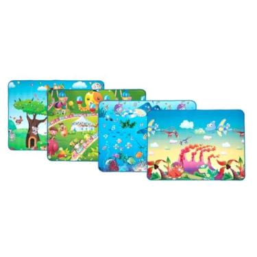 Imagem de Tapete Tatame Infantil Dobrável EPE 90x120 Térmico e Impermeável