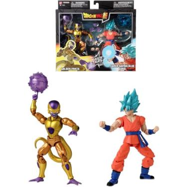 Imagem de BANDAI Dragon Ball Dragon Stars Battle Pack | Super Saiyan Blue Goku vs Golden Frieza Action Figures | 2 x 12cm Articulated Dragon Ball Figures Dragon Stars Action Figures Anime Gifts and Merch