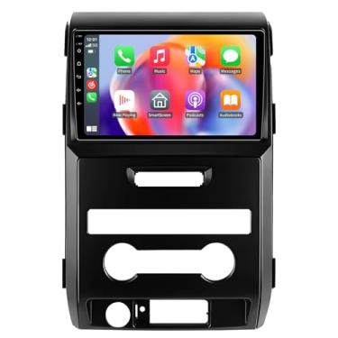 Imagem de Rádio estéreo automotivo 5GWiFi para Ford F150 F-150 2009 2010 2011 2012 2013 2014 - Carplay sem fio e navegação GPS automática Android - 4 GB + 32 GB, tela sensível ao toque de 9 polegadas, Bluetooth