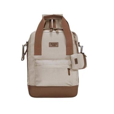 Imagem de Mochila Multifuncional Prisma - Bege Areia - Batistela Baby