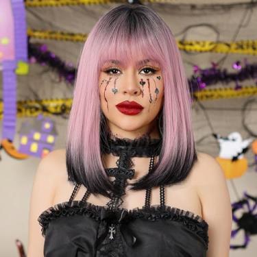 Imagem de Mingzhe Peruca Longa Reta Feminina, Peruca Sexy Sintética Com Rede de Cabelo Perucas Cosplay para Festa Festiva de Halloween (WL1121-1)