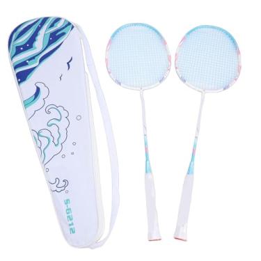 Imagem de SPYMINNPOO Conjunto de Raquete de Badminton, Raquete de Badminton Composta de Carbono para 2 Jogadores Com Bolsa de Armazenamento para Treinamento de Adultos
