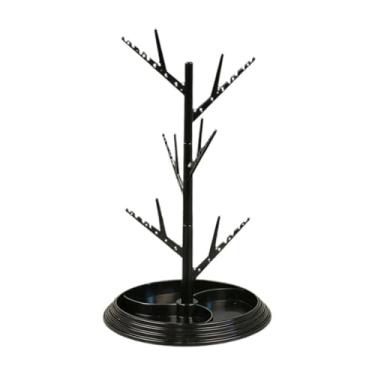 Imagem de FashionCha Suporte de Mesa para Joias, Porta-pulseiras, Organizador de Elásticos de Cabelo, Porta-joias, Suporte para Guardar Pulseiras, Relógios E Brincos, Preto