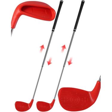 Imagem de HOTWIND 2 Pack Adjustable 22.5-37” Golf Clubs for Backyard Golf Game with 5”x 3.5” Oversize Head Telescopic Aluminum Shaft for Adults Play Outdoor Golf Yard Game in Grass Parks and Yards Hit Plastic