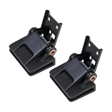 Imagem de BaotyJie 2x Dobradiças para Tampa de Proteção contra Poeira do Prato Giratório - Peças de Acessório para Suporte da Tampa do Prato Giratório - Resistentes e de