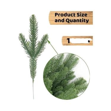 Imagem de Guirlanda De Natal Artificial De Pinheiro Norfolk, Guirlanda Verde Fal