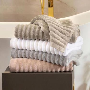 Imagem de Toalha de Banho Gigante Bali em Algodão - Kacyumara, BRANCO