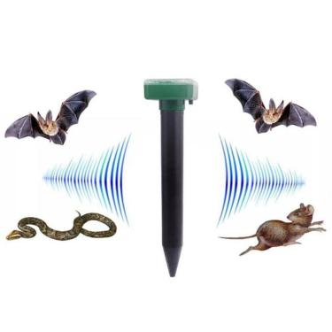 Imagem de Repelente Pragas Ratos Jardim Ultra-Sônico Energia Solar
