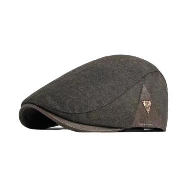 Imagem de Boina Masculina De Primavera/Outono Estilo Hip Hop Britânico Com Etiqu