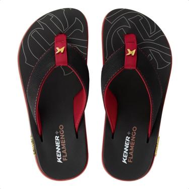 Imagem de Chinelo Kenner Masculina Kivah Flamengo Rubro-Negra-Masculino