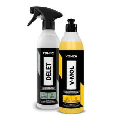 Imagem de Kit Vonixx Desencrustante V-MOL 500ml + DELET Restaurador De Norrachas