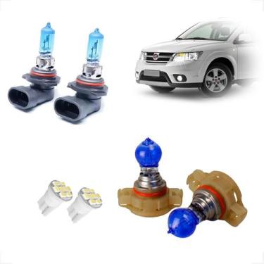 Imagem de Kit de lâmpadas Halógena Super Branca Farol Baixo H11 e Milha H16 para