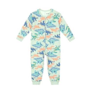 Imagem de Pijama macação infantil unissex em moletom Brandili-Unissex