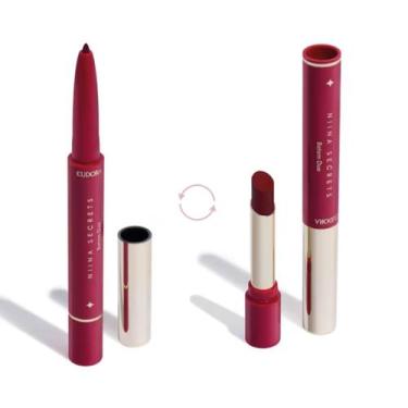 Imagem de Batom Vermelho Duo Perfect Match Niina Secrets 1,65g Eudora
