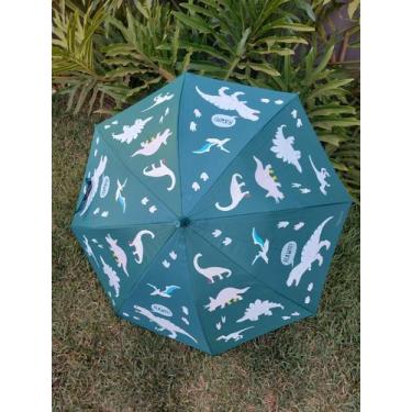 Imagem de Guarda Chuva Automático Infantil MÁGICO ( muda de cor quando molha ) -