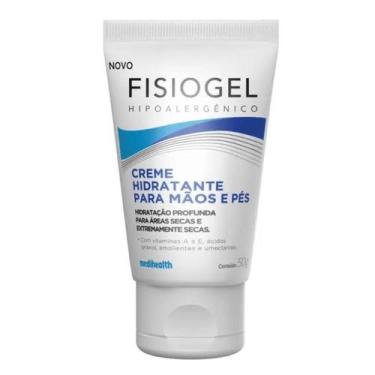 Imagem de Creme Hidratante para Mãos e Pés Fisiogel Hipoalergênico 50g