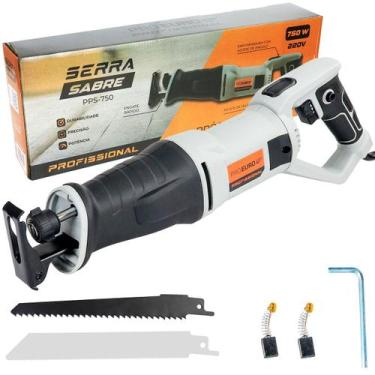 Imagem de Serra Sabre Elétrica 750W 220V para Madeira e Metal Pró Euro, 220V