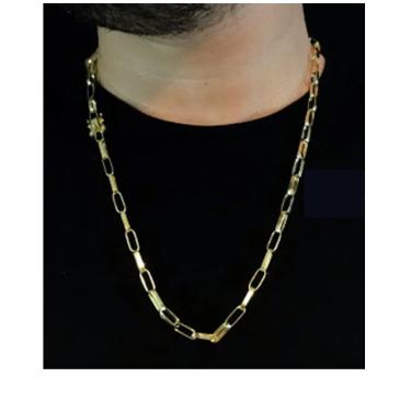 Imagem de Cordão Corrente Cartier 4mm Reta de moeda antiga