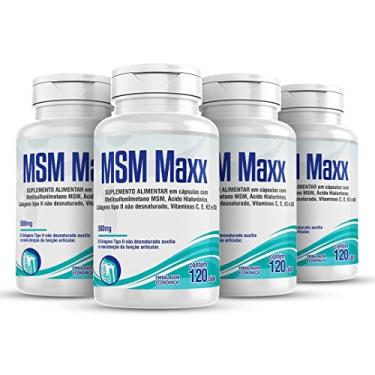 Imagem de Msm Maxx 4x 120 Colágeno Ácido Hialurônico Vitamin C E D3 K2