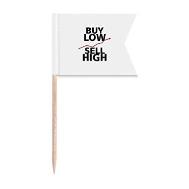 Imagem de Compre um presente Art Deco de baixa venda de bandeiras de palito de dente para marcação de bolo de festa, placa de queijo