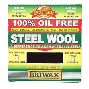 Imagem de Briwax Steel Wool Grade 0000 Oil Free 225g 1/2lb Roll
