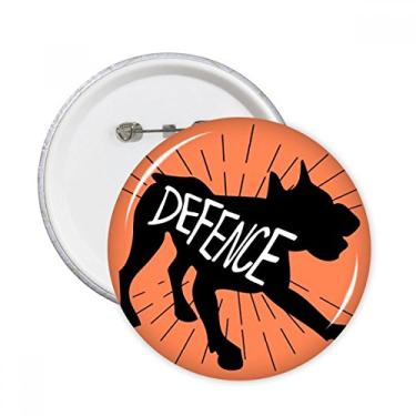 Imagem de Silhueta de animal burro preto natural pinos redondos distintivo decoração roupas 5 peças presente