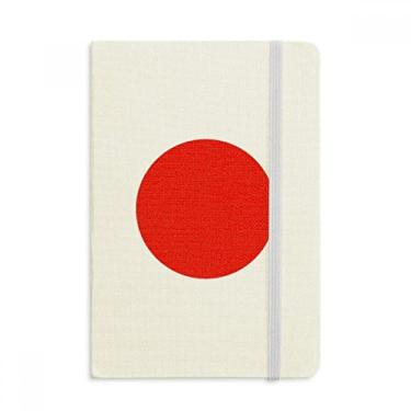 Imagem de Caderno com a bandeira nacional do Japão, marca asiática, capa dura de tecido, diário clássico A5