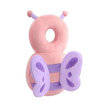 Imagem de SDLAJOLLA Protetor de cabeça de bebê, almofada de proteção de cabeça de criança, almofada de segurança macia e útil, mochila fofa, proteção contra quedas para bebês engatinhar e caminhar