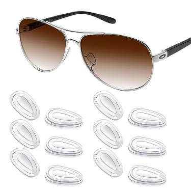 Imagem de Mryok Protetores de nariz de substituição para óculos de sol Oakley Gauge 3,1/6/8 M/8 L - Opções, 6 pares, One Size