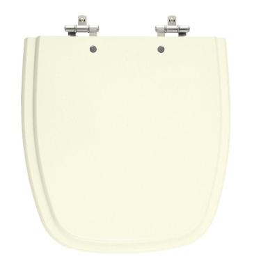 Imagem de Assento Sanitário Versato/Fit Pergamon (Bege Claro) Tampa para Vaso Celite em Madeira Laqueada