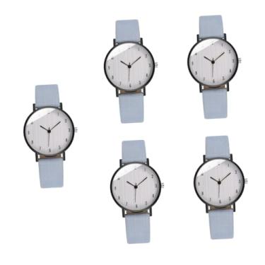 Imagem de PACKOVE 5 Unidades Relógio De Quartzo Feminino Relógio Básico Cuidado Com a Garota Relógio De Pulso De Fácil Leitura Relógios De Luxo Para Mulheres Senhorita Claro Pulseira Aço Inoxidável