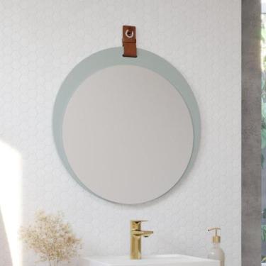 Imagem de Espelheira Para Banheiro Lua Mgm 60 Cm Pistache - Mgm Móveis