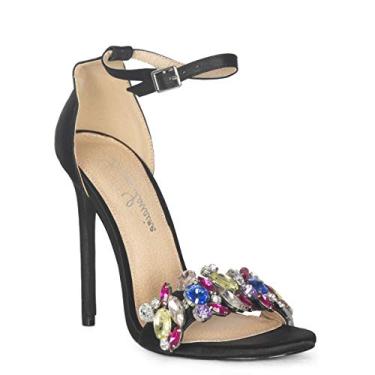 Imagem de Lauren Lorraine Irma Strappy Crystal Embellished High Heel Open Toe Sandals (7)