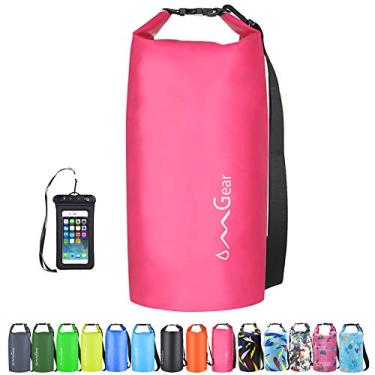 Imagem de Mochila impermeável impermeável impermeável impermeável para celular 40L/30L/20L/10L/5L saco seco flutuante para caiaque barco vela canoagem rafting caminhadas acampamento atividades ao ar livre, Pink2, 20L