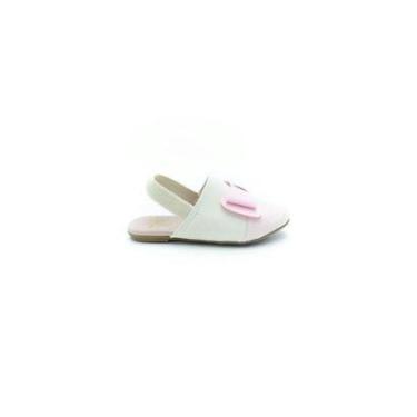 Imagem de Mule Infantil Menina Mini Sua Cia 7032.00220 - Rosa/branco-Feminino
