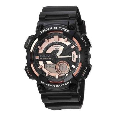 Imagem de Relógio Masculino Casio Standard Anadigi Aeq110W-1A3Vdf Rosé